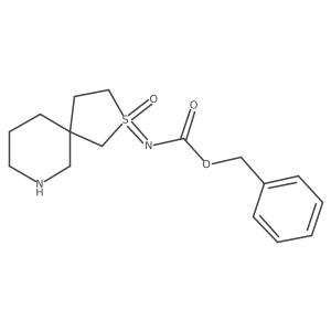 benzyl N-{2-oxo-2lambda6-thia-7-azaspiro[4.5]decan-2-ylidene}carbamate Structure