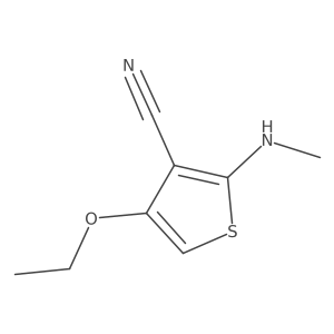 4-Ethoxy-2-(methylamino)thiophene-3-carbonitrile Structure