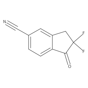 2,2-Difluoro-1-oxo-2,3-dihydro-1H-indene-5-carbonitrile Structure