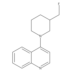 4-[3-(Fluoromethyl)piperidin-1-yl]quinoline结构式