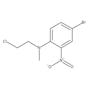 4-Bromo-N-(2-chloroethyl)-N-methyl-2-nitroaniline Structure