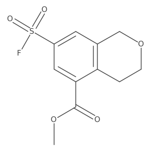 methyl 7-(fluorosulfonyl)-3,4-dihydro-1H-2-benzopyran-5-carboxylate结构式