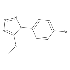 1-(4-Bromophenyl)-5-(methylthio)-1H-tetrazole结构式