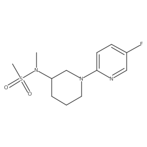 N-[1-(5-fluoropyridin-2-yl)piperidin-3-yl]-N-methylmethanesulfonamide Structure