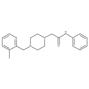 2-{4-[(3-methylpyridin-2-yl)methyl]piperazin-1-yl}-N-phenylacetamide Structure