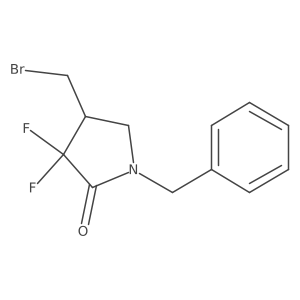 1-Benzyl-4-(bromomethyl)-3,3-difluoropyrrolidin-2-one Structure