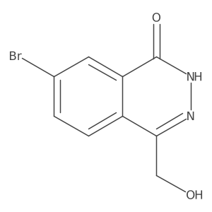 7-Bromo-4-(hydroxymethyl)phthalazin-1(2H)-one结构式