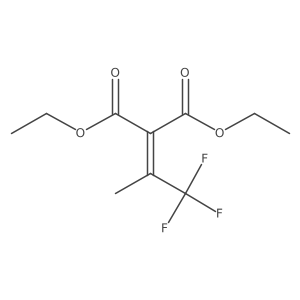 Diethyl 2-(1,1,1-trifluoropropan-2-ylidene)propanedioate结构式