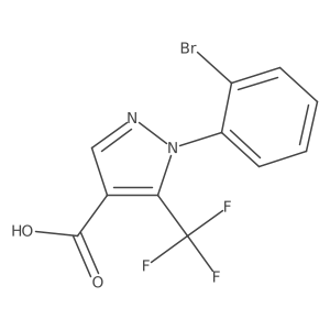 1-(2-bromophenyl)-5-(trifluoromethyl)-1H-Pyrazole-4-carboxylic acid Structure