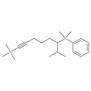 1-[dimethyl(phenyl)silyl]-N,N-dimethyl-6-trimethylsilylhex-5-yn-1-amine结构式