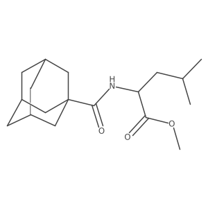 N-(Tricyclo[3.3.1.13,7]dec-1-ylcarbonyl)-L-leucine methyl ester结构式