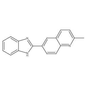 Quinoline,6-(1h-benzo[d]imidazol-2-yl)-2-methyl-结构式