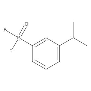 Phosphonic difluoride, [3-(1-methylethyl)phenyl]- Structure