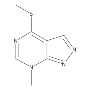 7-Methyl-4-(methylthio)-7H-pyrazolo[3,4-d]pyrimidine Structure