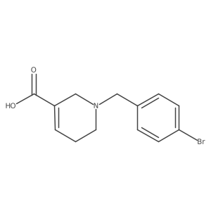 1-[(4-Bromophenyl)methyl]-1,2,5,6-tetrahydro-3-pyridinecarboxylic acid Structure