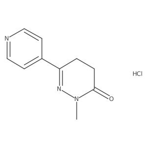 4,5-Dihydro-2-methyl-6-(pyridin-4-yl)pyridazin-3(2h)-one hydrochloride结构式