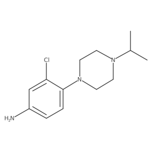 3-Chloro-4-(4-isopropylpiperazin-1-yl)benzenamine Structure