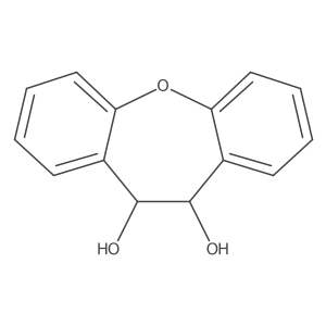 Dibenz[b,f]oxepin-10,11-diol, 10,11-dihydro-, cis-结构式