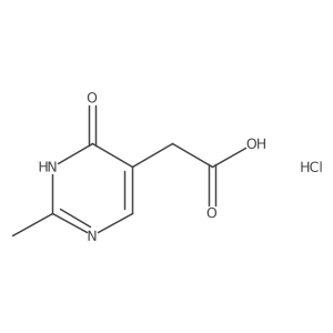 2-(4-Hydroxy-2-methylpyrimidin-5-yl)acetic acid hydrochloride Structure