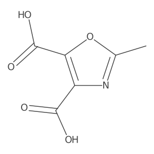 2-Methyl-1,3-oxazole-4,5-dicarboxylic acid结构式