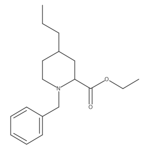 Ethyl 1-(phenylmethyl)-4-propyl-2-piperidinecarboxylate Structure