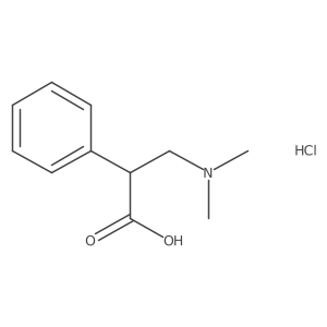 3-(Dimethylamino)-2-phenylpropanoic acid hydrochloride结构式