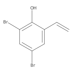 2,4-Dibromo-6-ethenylphenol Structure