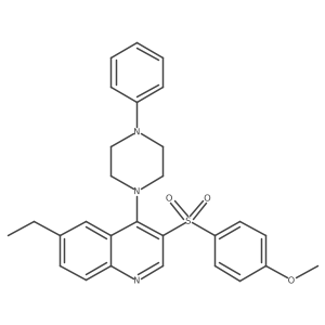6-Ethyl-3-((4-methoxyphenyl)sulfonyl)-4-(4-phenylpiperazin-1-yl)quinoline Structure