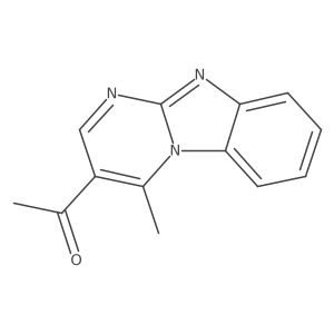 1-(4-Methylpyrimido[1,2-a]benzimidazol-3-yl)ethanone Structure