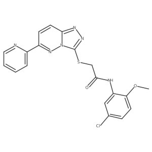 N-(5-chloro-2-methoxyphenyl)-2-((6-(pyridin-2-yl)-[1,2,4]triazolo[4,3-b]pyridazin-3-yl)thio)acetamide Structure