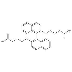 (R)-4,4'-([1,1'-binaphthalene]-2,2'-diylbis(oxy))dibutyric acid Structure