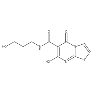 7-hydroxy-N-(3-hydroxypropyl)-5-oxo-5H-thiazolo[3,2-a]pyrimidine-6-carboxamide Structure