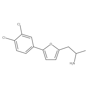 1-(5-(3,4-Dichlorophenyl)furan-2-yl)propan-2-amine结构式