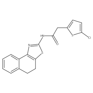 2-(5-chlorothiophen-2-yl)-N-(4,5-dihydronaphtho[1,2-d]thiazol-2-yl)acetamide Structure