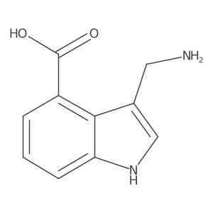 3-(aminomethyl)-1H-indole-4-carboxylic acid Structure