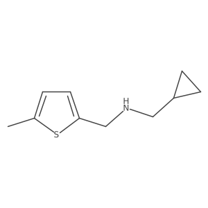 (Cyclopropylmethyl)[(5-methylthiophen-2-yl)methyl]amine结构式