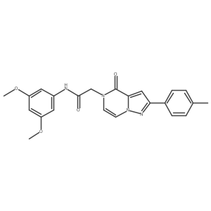 N-(3,5-dimethoxyphenyl)-2-[2-(4-methylphenyl)-4-oxopyrazolo[1,5-a]pyrazin-5(4H)-yl]acetamide Structure