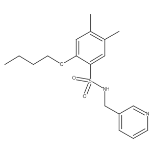 [(2-Butoxy-4,5-dimethylphenyl)sulfonyl](3-pyridylmethyl)amine结构式