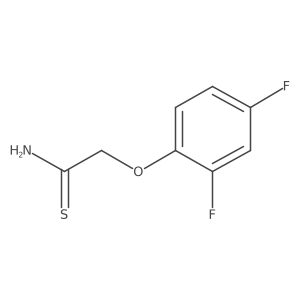 2-(2,4-Difluorophenoxy)ethanethioamide Structure