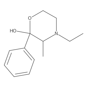 4-Ethyl-2-hydroxy-3-methyl-2-phenylmorpholine Structure