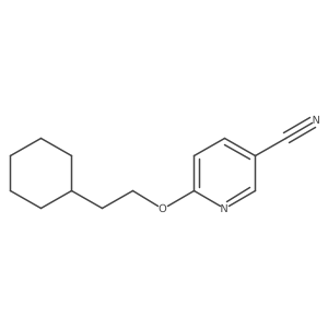 6-(2-Cyclohexylethoxy)nicotinonitrile结构式