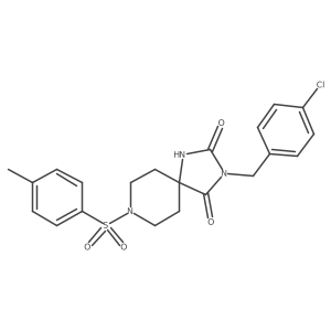3-(4-Chlorobenzyl)-8-tosyl-1,3,8-triazaspiro[4.5]decane-2,4-dione Structure