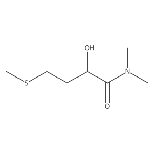 2-Hydroxy-N,N-dimethyl-4-methylsulfanylbutanamide结构式
