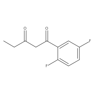 1-(2,5-Difluorophenyl)pentane-1,3-dione结构式