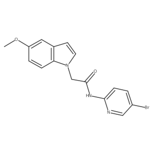 N-(5-bromopyridin-2-yl)-2-(5-methoxy-1H-indol-1-yl)acetamide Structure