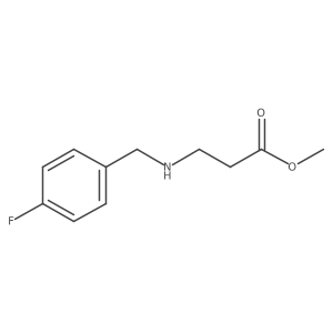Methyl 3-((4-fluorobenzyl)amino)propanoate结构式
