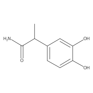 3,4-Dihydroxy-I+/--methylbenzeneacetamide Structure