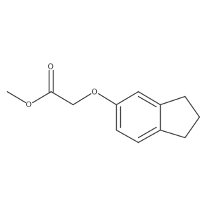 methyl 2-(2,3-dihydro-1H-inden-5-yloxy)acetate结构式