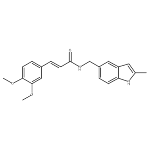 (Z)-3-(3,4-dimethoxyphenyl)-N-((2-methyl-1H-indol-5-yl)methyl)acrylamide结构式