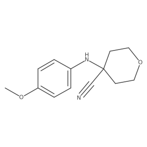 4-(4-Methoxyphenylamino)tetrahydropyran-4-carbonitrile Structure
